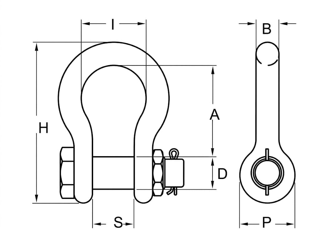 Bolt Type Anchor Shackle G2130